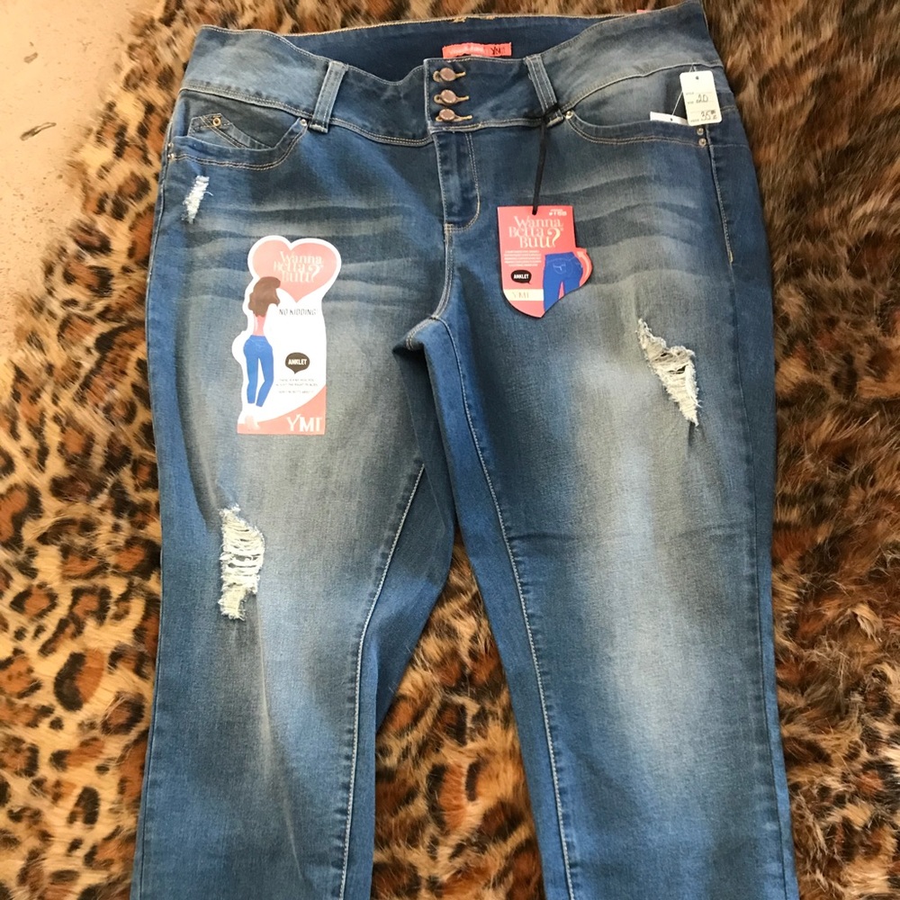 Plus Size YMI Boyfriend Crop Jeans